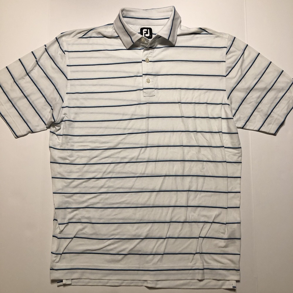 FootJoy Golf Polo Collared Shirt Short Sleeve Size Large Polyester Spandex